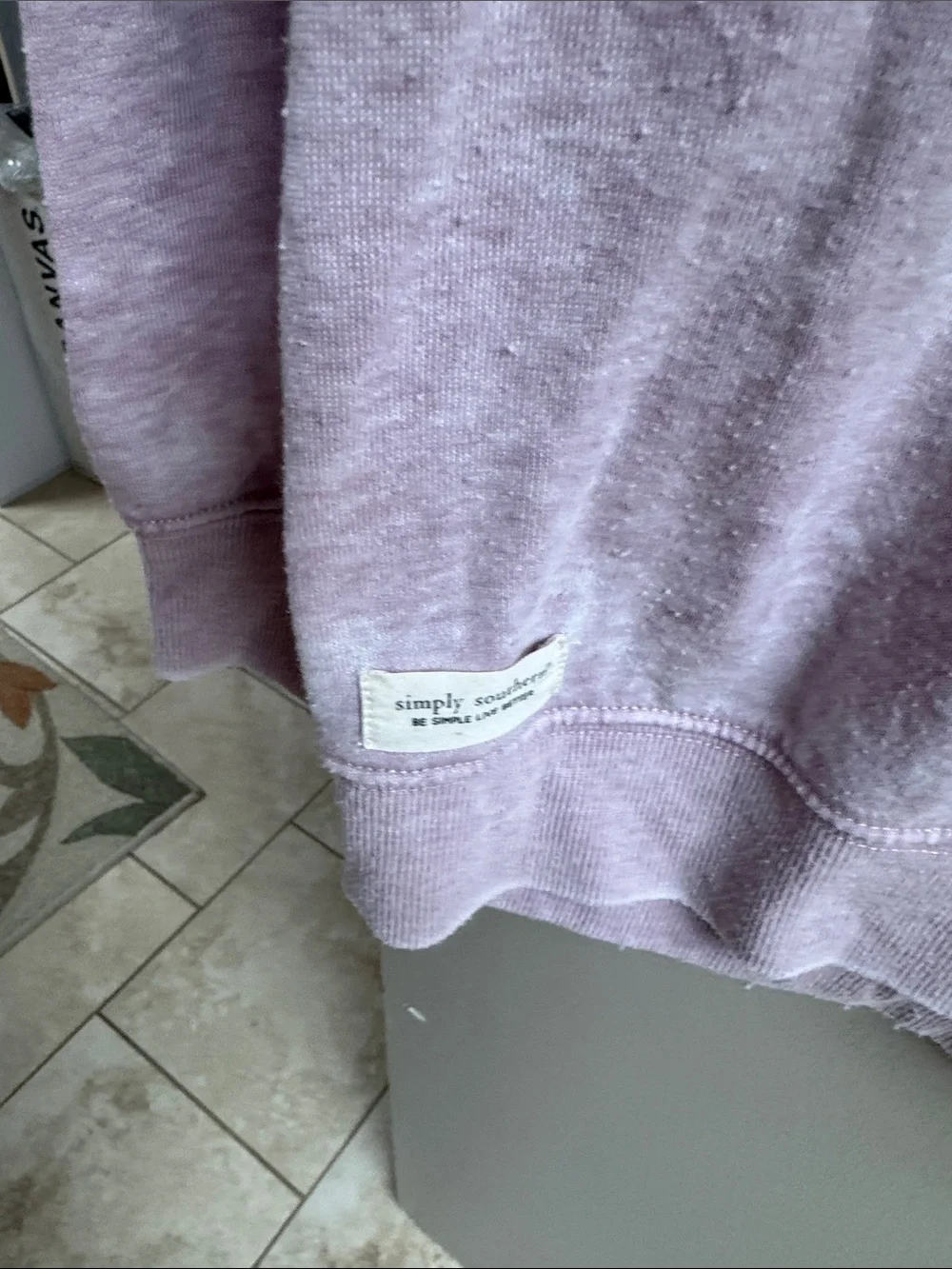 Simply Southern Lavender Graphic Crewneck Sweatshirt - Picture 2 of 4